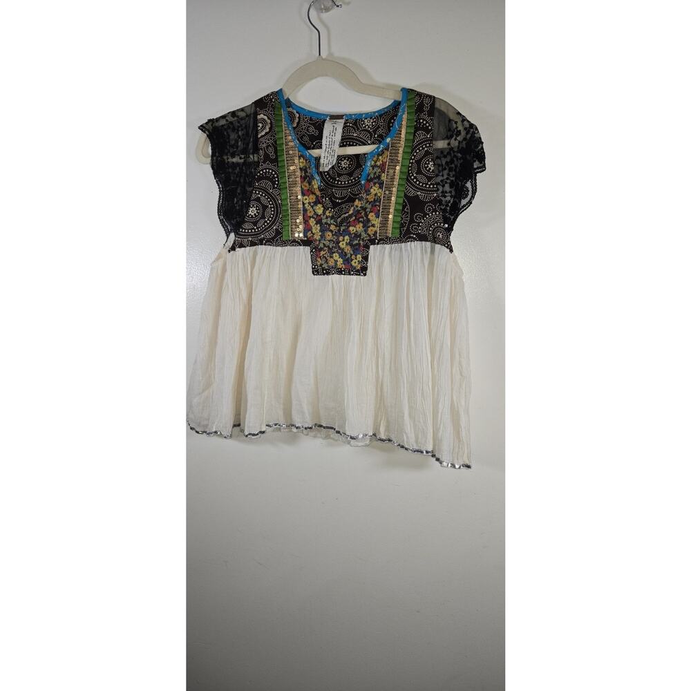 Free People Boho Trapeze Top size S